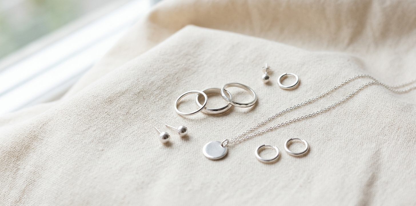 Guldfynd silversmycken